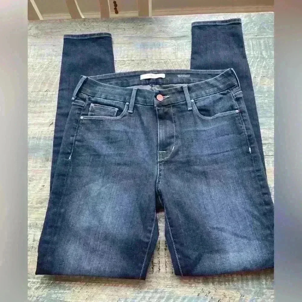 Fidelity Belvedere Mid Rise Skinny Jeans Size 28